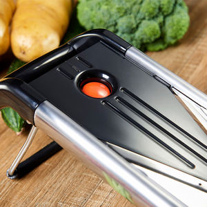 野菜VシェイプVスライサー多機能ステンレス鋼調整可能マンドリンスライサー可変ブレード付き - Product Image 5