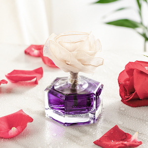 Alta qualità 58ml <span class=keywords><strong>casa</strong></span> <span class=keywords><strong>deodorante</strong></span> rosa a forma di fiore di vetro Aroma di profumo profumo di forma di fiore diffusore aromaterapia - Product Image 1