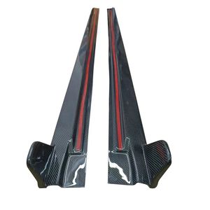 Falda lateral de fibra de carbono estilo KB <span class=keywords><strong>A6</strong></span> C8 <span class=keywords><strong>Allroad</strong></span> para Audi <span class=keywords><strong>A6</strong></span> <span class=keywords><strong>Allroad</strong></span> 2019-2022 - Product Image 2