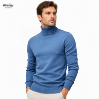 Pull en tricot personnalisé WINDAY pour homme – Col roulé de haute qualité pour l'hiver