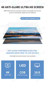 Écran LED interactif 163 pouces P1.25 Cob, écran tactile tout-en-un, Wifi, Dci-p3 95%, garantie 3 ans pour salles de réunion haut de gamme - Product Image 4