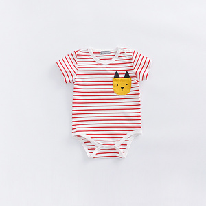 Ropa Africana 100% Algodón al por Mayor, Mameluco Triangular de Seersucker para Bebé con Caja de Empaque - Product Image 3