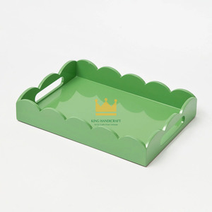 ถาดเสิร์ฟลายหอยเชลล์เคลือบเงา/ด้าน ผลิตด้วยมือ เป็นมิตรกับสิ่งแวดล้อม ราคาโรงงานจากเวียดนาม รับผลิตแบบ OEM ขายดีอันดับต้นๆ - Product Image 2