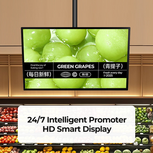 Hot bán hoạt hình signage quảng cáo hiển thị hồng ngoại <span class=keywords><strong>LCD</strong></span> màn hình cảm ứng treo tường kỹ thuật số Bảng menu cho cửa hàng bán lẻ - Product Image 2