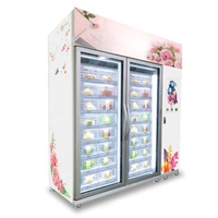Nouveau distributeur automatique de fleurs de casier de refroidissement Keep Fresh et lecteur de cartes sur la machine