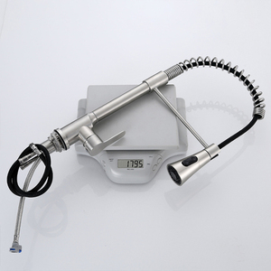 Rubinetto da Cucina Moderno Monocomando in Acciaio Inox 304 <span class=keywords><strong>con</strong></span> <span class=keywords><strong>Doccetta</strong></span> Estraibile e Beccuccio Flessibile - Product Image 3