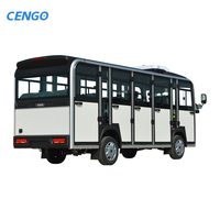 Bus électrique de tourisme entièrement fermé à 14 places, 72V100A, vitesse de 30-50 km/h et autonomie de 90 km, idéal pour l'industrie touristique - Vente chaude