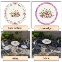 Ensemble table et chaises pliantes en fer pour jardin, cour et balcon, design moderne et minimaliste, personnalisable