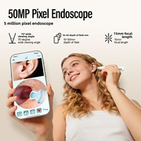 Nettoyeur d'oreilles intelligent avec visualisation, kit de cure-oreilles avec lumière LED, en ABS et acier inoxydable, pour enfants, adultes, seniors, ODM OEM