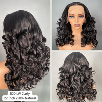 Pelucas de Cabello Humano Pre-cortadas con Encaje 5x7, sin Pegamento, Rizos Voluminosos, 300% de Densidad, Peluca Frontal de Encaje 13x4 para Mujer, Venta al Por Mayor