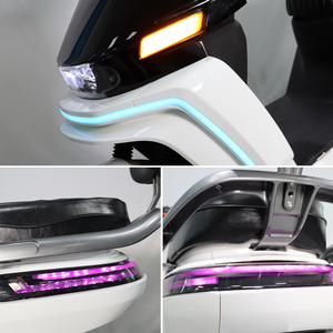 Scooter électrique Wuxi L12 pouces, pneu 90-90-12, suspension intégrale, prix CKD, longue autonomie, <span class=keywords><strong>moto</strong></span> rechargeable - Product Image 4