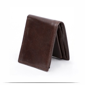 2021 Genuine Leather Durable Luxury Men's Slim <b>Wallet</b> <b>RFID</b> <b>Blocking</b> Animal Prints Short Vintage Open Closure for Horizontal - Product Image 2