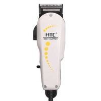 Tondeuse à cheveux professionnelle HTC CT-605 avec cordon, lame en acier à haute teneur en carbone, puissance élevée, pour salon, barbier, usage domestique, modèle privé