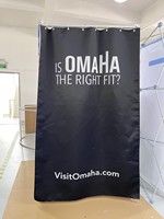 Combinaison de rideaux pliants en tissu Magasins de détail modernes Magasins de vêtements Vestiaires portables