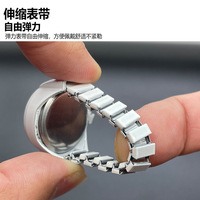 Montre-bague, mini montre-bague unisexe étoilée avec fonction de chronométrage