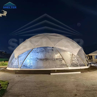 Domos de luxe en extérieur Igloo Glamping Maison dôme géodésique en PVC Tentes dôme géodésique pour événements