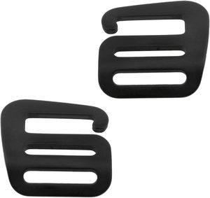 VAKTOK PCS An Inch Black Metal Wave Buckles Outdoor Webbing Buckle Clips <b>Adjustable</b> Buckle Backpack <b>Strap</b> Webbing Left Right Bla - Product Image 2