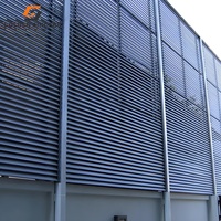 Volet d'aération de fenêtres à persienne fixe en aluminium GS