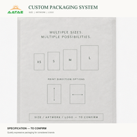 Kantong Kemasan Pakaian Kertas Glassine Transparan dengan Logo Custom, Penempatan Desain Depan dan Belakang, Untuk Tim Pengadaan Pakaian