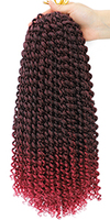 Extensions de cheveux synthétiques de 18 pouces en fibre haute température pour tresses dreadlock et passion twist, fixation à l'eau chaude, trame simple pour teinture