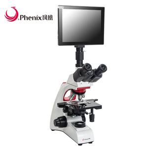 Phenix BMC300 Digital LCD laboratório Pesquisa Veterinária Trinocular microscópio composto biológico sangue vivo - Product Image 5