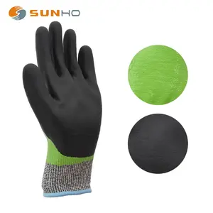 قفازات مقاومة للقطع متعددة الاستخدامات من البوليستر، قفازات أمان للعمل مقاومة للقطع من الدرجة A5، قفازات مطاطية لليد للصناعة - Product Image 2