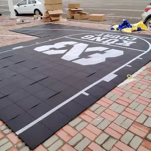 6x6m DIY户外后院篮球场地板澳大利亚运动场地瓷砖