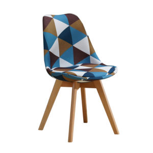 <span class=keywords><strong>Sillas</strong></span> de Comedor de Diseño Vintage con Patrón Patchwork y Madera - Product Image 6