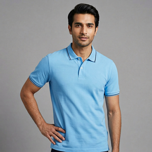 Camiseta de Golf para Hombre con Logotipo Personalizado, OEM, Tela de Punto Antiarrugas, Bolsillo, Manga Corta 2026 - Product Image 1