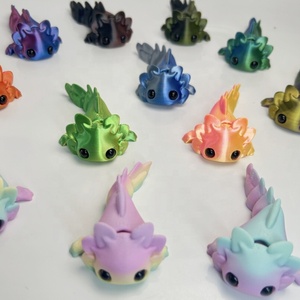 Set de Animales Pequeños Impresos en <span class=keywords><strong>3D</strong></span>, Salamandra Bebé Articulada, Animales Impresos en <span class=keywords><strong>3D</strong></span> para Decoración del Hogar u Oficina, Figuras Impresas para Manualidades, Regalos de Navidad - Product Image 3