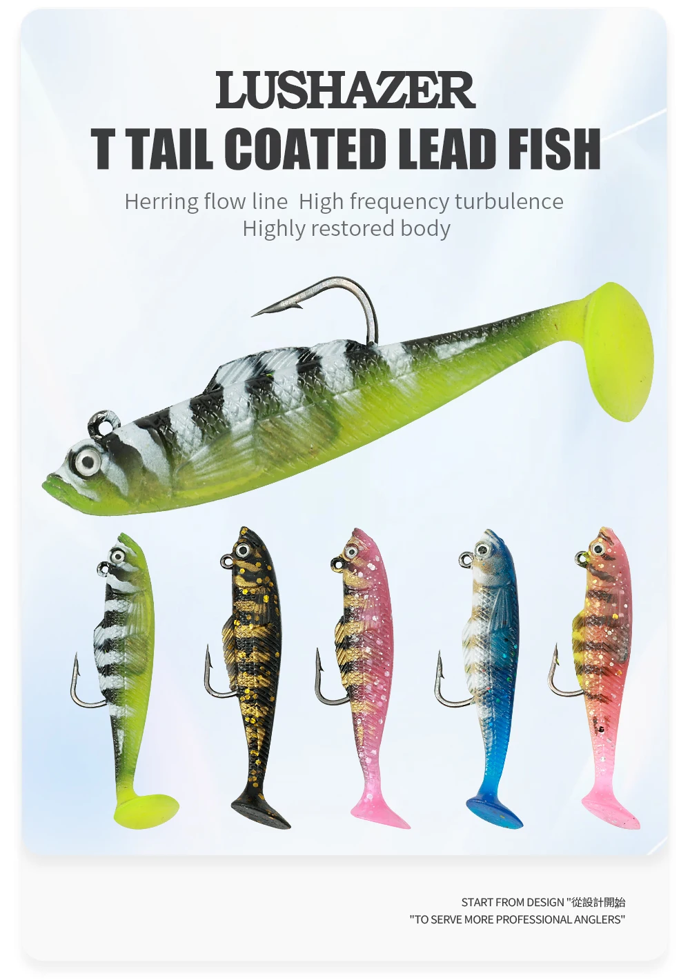 LUSHAZER Fishing Soft Fishing Lure Swimbait with Jig Head Paddle Tail Artificial  Bait Lifelike for Bass Pike Trout Freshwater| Alibaba.com