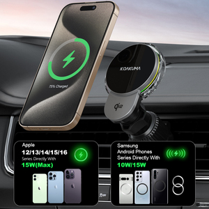 2025 Tech Qi2 15W caricatore per <span class=keywords><strong>auto</strong></span> senza fili nuovo arrivo Dock magnetico con luci della ventola di raffreddamento per la ricarica del telefono cellulare - Product Image 6