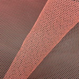 Ligero 50D tejido de urdimbre mosquitera tela 100% hilo de poliéster patrón de malla teñida para niñas - Product Image 3