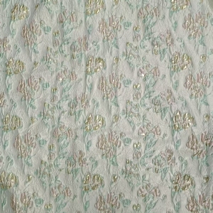 Dệt Polyester hoa 3D Jacquard dệt vải để làm cộng với Jacquard cổ Puff tay áo Váy may mặc quần áo jsf16 - Product Image 5