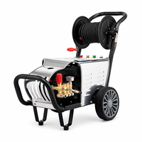 Nettoyeur Haute Pression pour Voiture 220V, Machine de Nettoyage 130 Bars, Lance de Lavage à Jet, Enrouleur de Tuyau, Service de Personnalisation, Vente en Gros