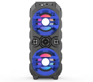 Portable Outdoor BT Speaker with RGB Led Light parlante portatil sound box Karaoke Party Dj Stage Bluetooth Speaker
