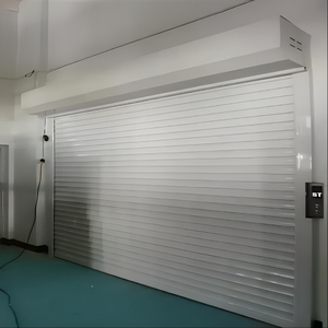 <span class=keywords><strong>Porte</strong></span> de <span class=keywords><strong>garage</strong></span> automatique isolée en aluminium à enroulement avec <span class=keywords><strong>porte</strong></span> piétonne intégrée style patrimonial pour villa, gris RAL - Product Image 3