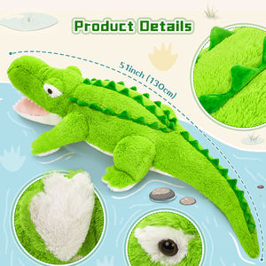 Cojín de Peluche de Cocodrilo Verde Premium Grande de 130 cm, Cojín de Suelo Extra Suave y Esponjoso <span class=keywords><strong>para</strong></span> Sala de Estar, Dormitorio, Oficina, Decoración de Habitaciones - Product Image 6