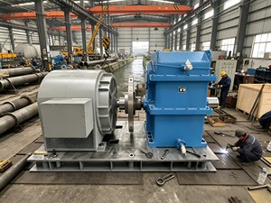 อุปกรณ์โรงงานผลิตไฟฟ้าพลังน้ำครบวงจร 800KW-5MW พร้อมเครนเหนือศีรษะและฐาน  งานก่อสร้างนอกสถานที่ ภาพถ่ายจริง SFW-200KW (200 - Product Image 4