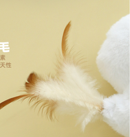 Jouet sonore pour chat en gros, nouveau modèle, poussin blanc, poupée à l'herbe à chat, interactif, résistant à la mastication, fournitures pour animaux de compagnie, fabriqué en Chine