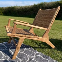 Mobilier de jardin pliable et moderne, chaise de plage d'extérieur en bois