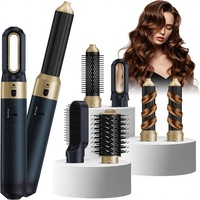 Airstyler 6-en-1, brosse sèche-cheveux multi-styles, moteur DC 1000W, fer à boucler automatique à 3 vitesses, brosse à air chaud, alliage d'aluminium
