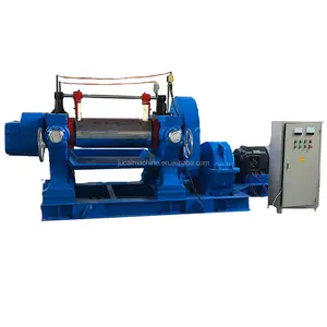 open type hollow roller drilling roller two roll rubber mixing mill machine