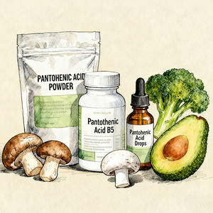 แคปซูลวิตามินบี5 แพนโทธีนิก แอซิด สำหรับผู้ใหญ่ ช่วยเสริมสร้างการเผาผลาญที่ดีและพลังงานของมิโทคอนเดรีย - Product Image 6