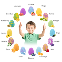 Bombes de bain amusantes et colorées, marque privée, naturelles, véganes, effervescentes, en forme d'œuf de dinosaure pour enfants avec jouets à l'intérieur