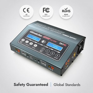 Chargeur-déchargeur intelligent SkyRC D400 Ultimate <span class=keywords><strong>Duo</strong></span> 400W AC/<span class=keywords><strong>DC</strong></span> à double entrée 20A pour batterie LiPo 1-6S - Product Image 5