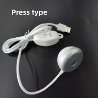 Blanc chaud DC5V 3W USB LED Lumières 2835 Puce Couleur Unique Lecture Veilleuse Bureau Livre Tablette Lampe Interrupteur Câble D'alimentation Dimmable