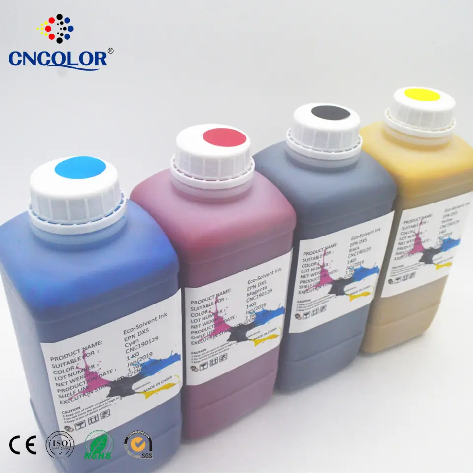 Tinta eco-solvente para epson, tinta para epson dx5 dx7 xp600 preço no atacado