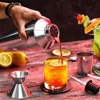 Kit de Barman Complet Mixologie avec Shaker à Cocktail Bouteille à Martini de 700ml, Pilon et Outils Accessoires de Bar