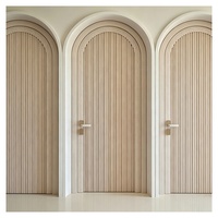 Porte intérieure en bois massif sur mesure, style arche française, pré-montée, écologique, résistante à l'humidité et insonorisée